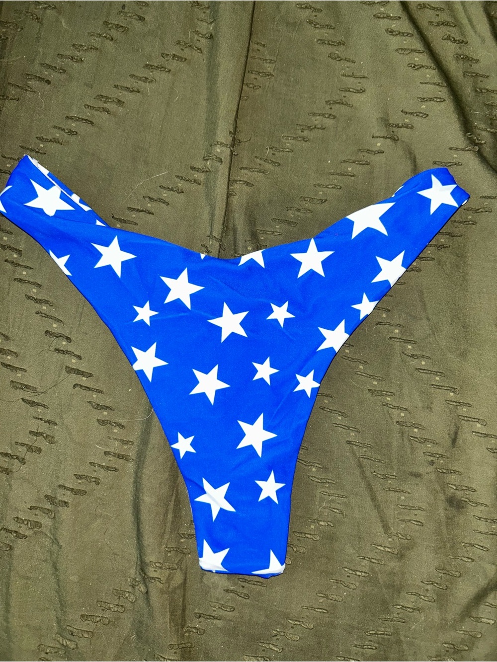 Blue Star Print Swim Bottoms
